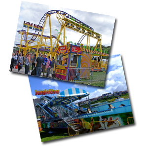 Danter's Attractions Jungle River Log Flume and Wild Mouse Rollercoaster