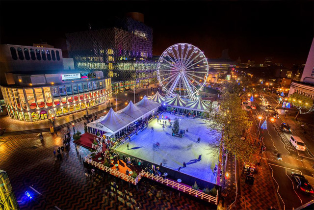 Our Observation Wheel overlooking the ice rink in Birmingham,image