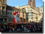 Father Christams figure at Birminghams Frankfurt Market